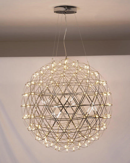 Lustre Céleste en Sphères Lumineuses