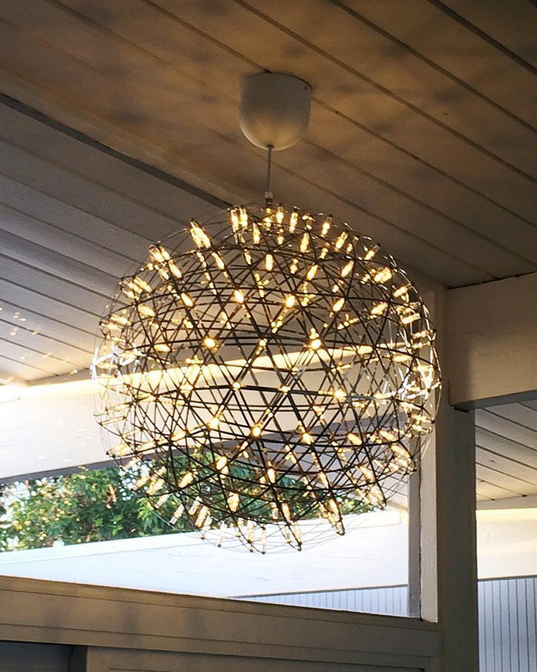 Lustre Céleste en Sphères Lumineuses