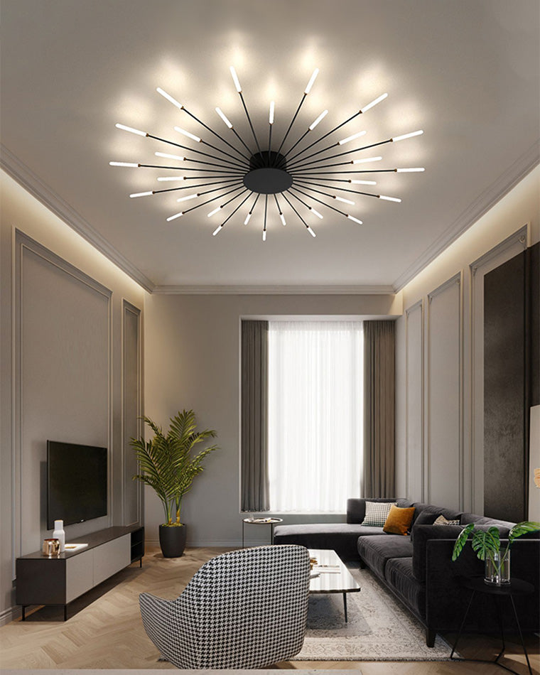 Recessed Ceiling Light with Glowing Star Effect