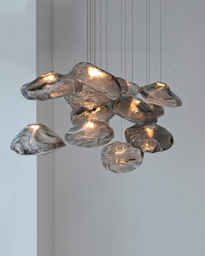 Cloud Chandelier in Blown Glass