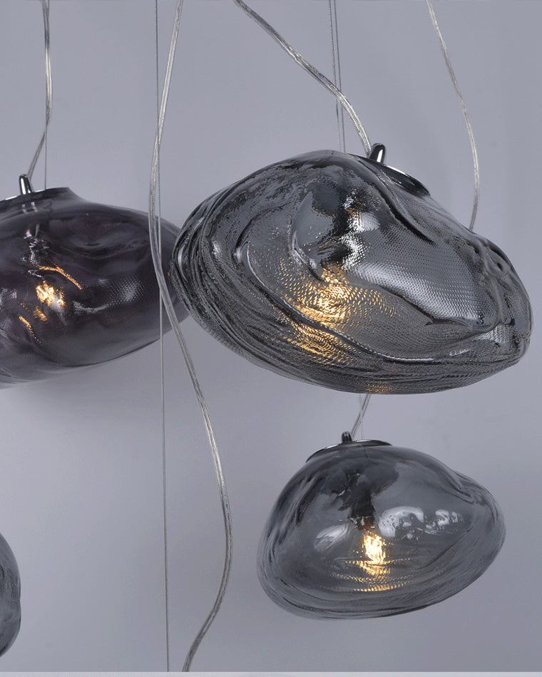 Cloud Chandelier in Blown Glass