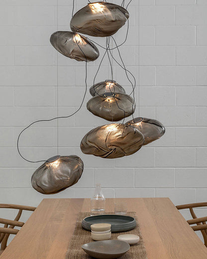 Cloud Chandelier in Blown Glass