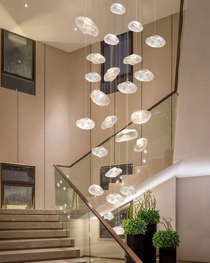 Cloud Chandelier in Blown Glass