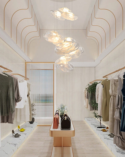 Cloud Chandelier in Blown Glass