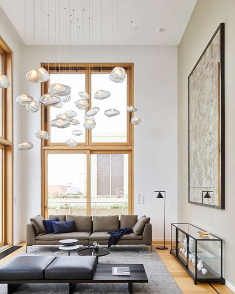 Cloud Chandelier in Blown Glass
