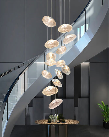 Cloud Chandelier in Blown Glass
