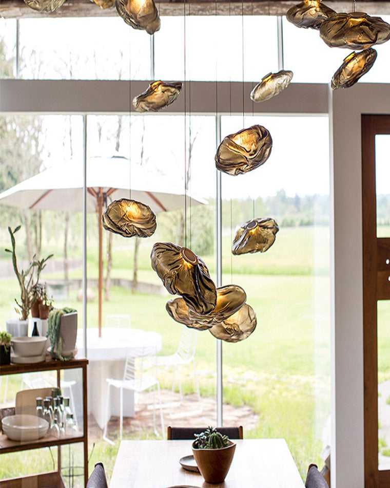 Cloud Chandelier in Blown Glass