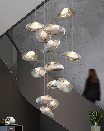 Cloud Chandelier in Blown Glass