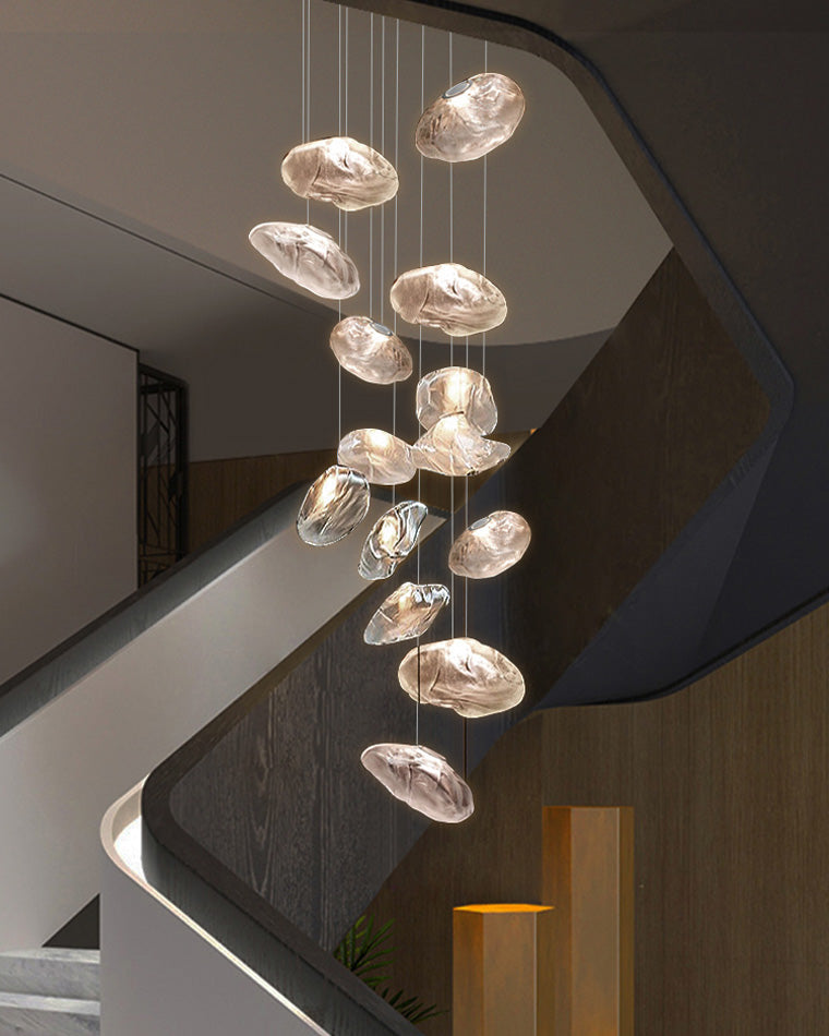 Cloud Chandelier in Blown Glass