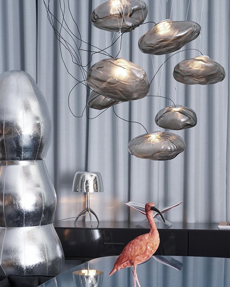 Cloud Chandelier in Blown Glass
