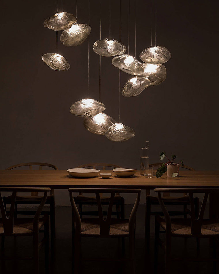 Cloud Chandelier in Blown Glass