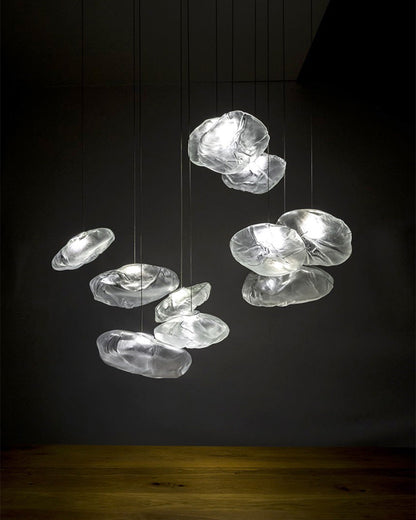 Cloud Chandelier in Blown Glass