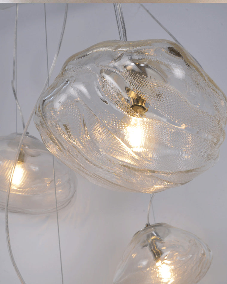 Cloud Chandelier in Blown Glass