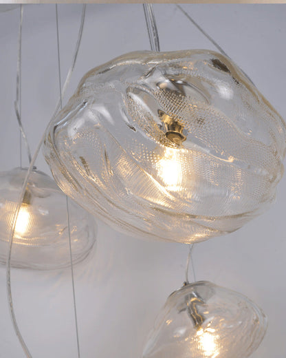 Cloud Chandelier in Blown Glass