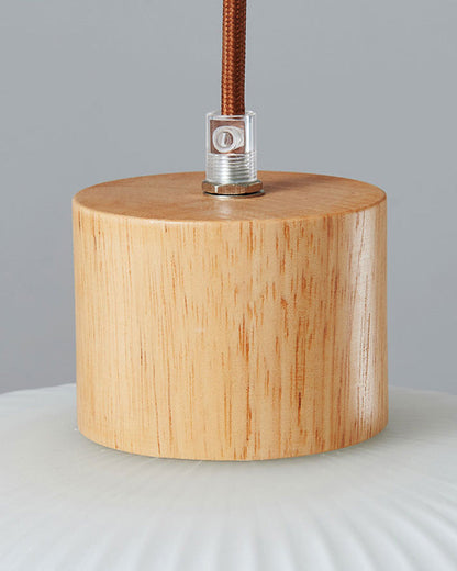 Sided Milky Glass Lantern Pendant