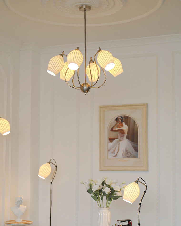 Art Deco Ceramic Chandelier