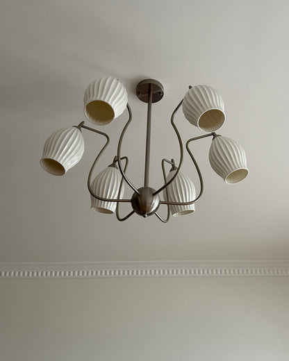 Art Deco Ceramic Chandelier