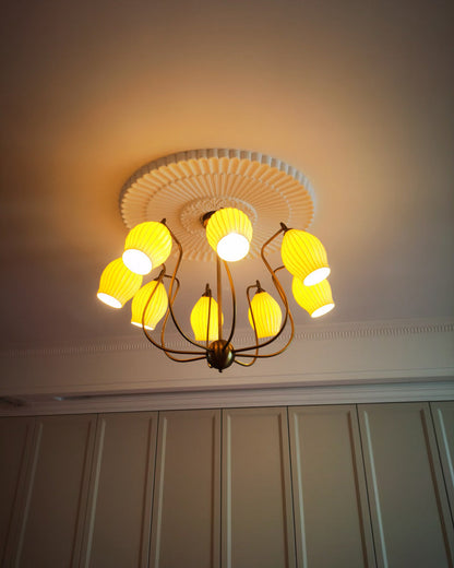 Art Deco Ceramic Chandelier