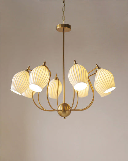 Art Deco Ceramic Chandelier