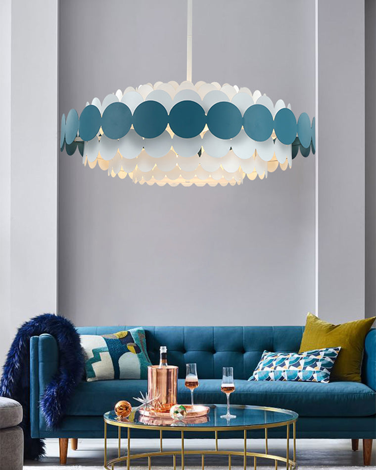 Scandinavian Scalloped Chandelier