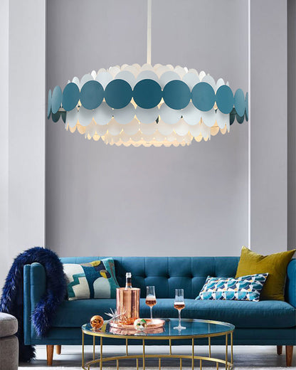 Scandinavian Scalloped Chandelier