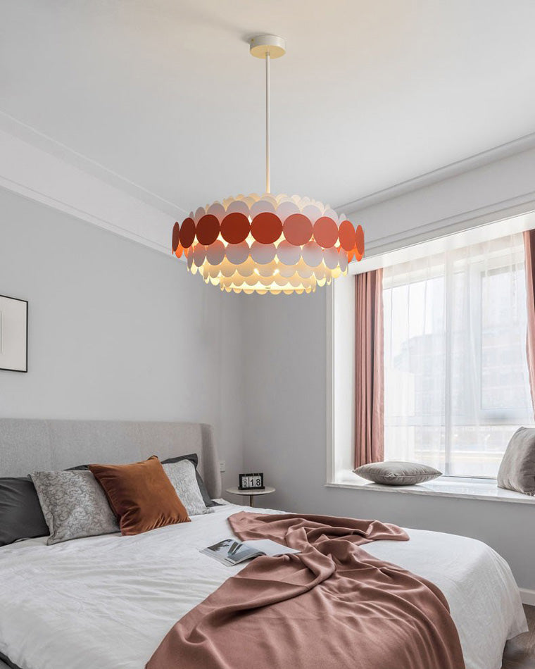 Scandinavian Scalloped Chandelier