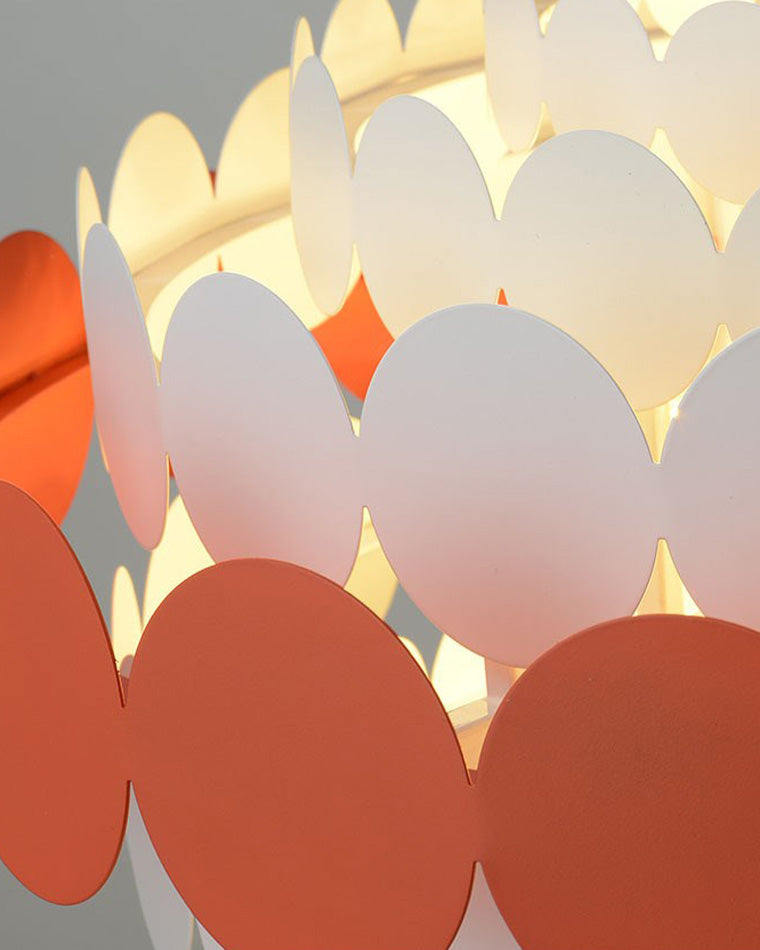 Scandinavian Scalloped Chandelier