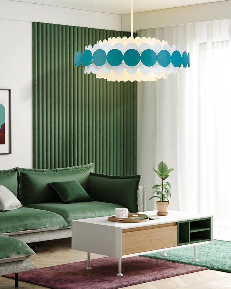 Scandinavian Scalloped Chandelier