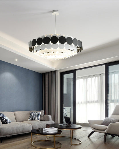 Scandinavian Scalloped Chandelier