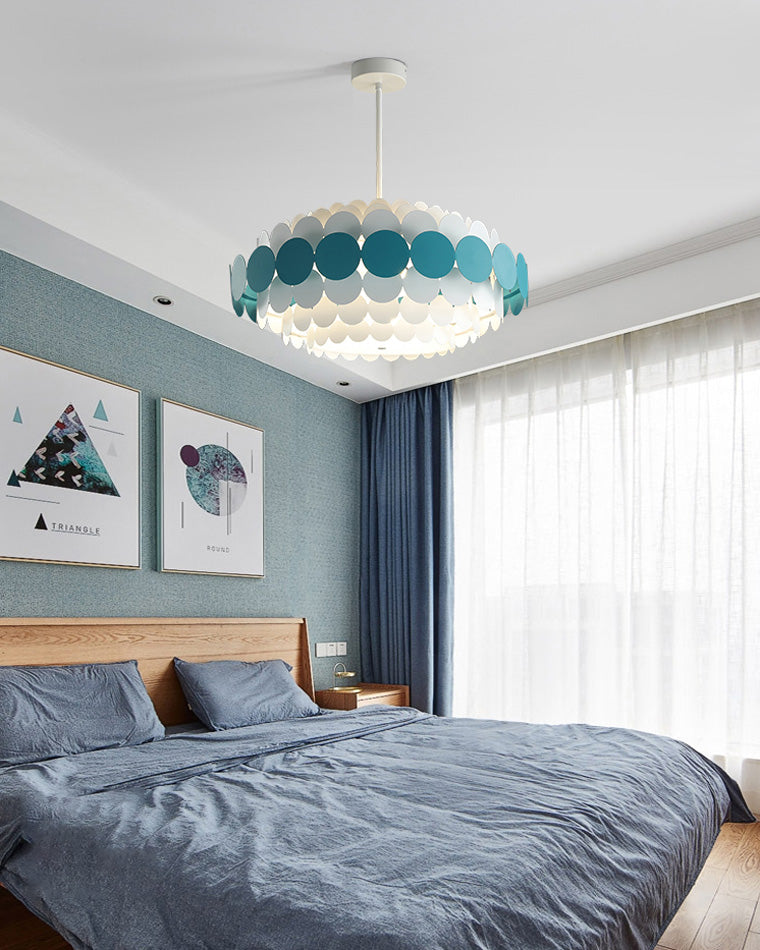 Scandinavian Scalloped Chandelier