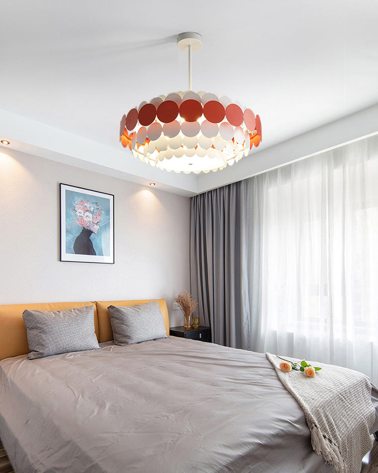 Scandinavian Scalloped Chandelier