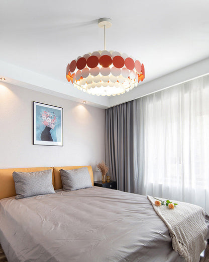Scandinavian Scalloped Chandelier