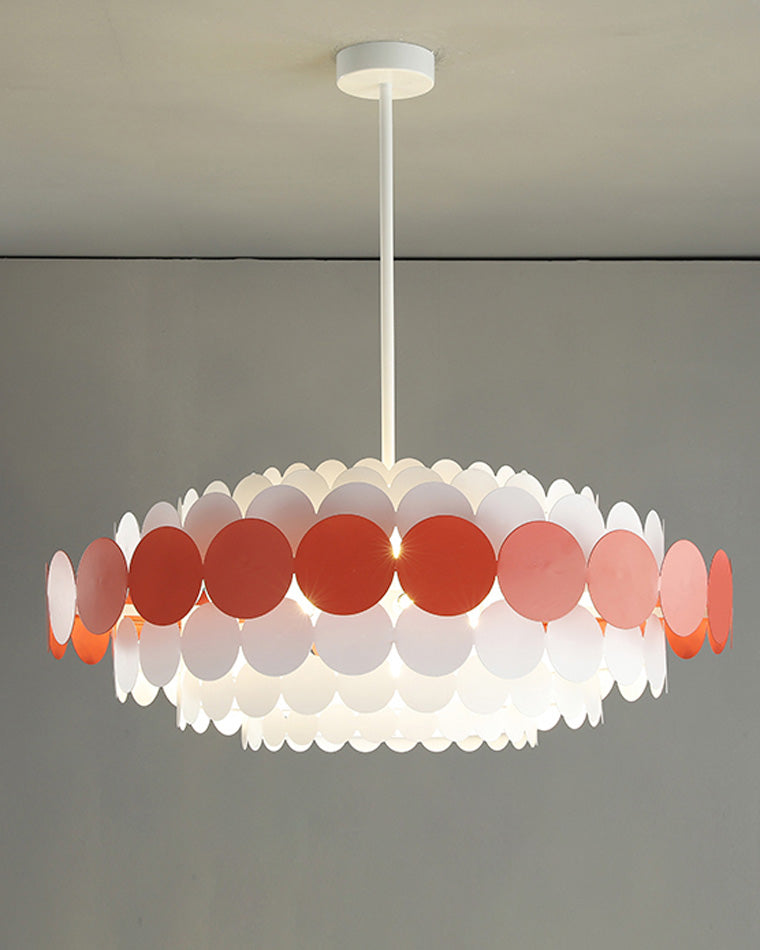 Scandinavian Scalloped Chandelier
