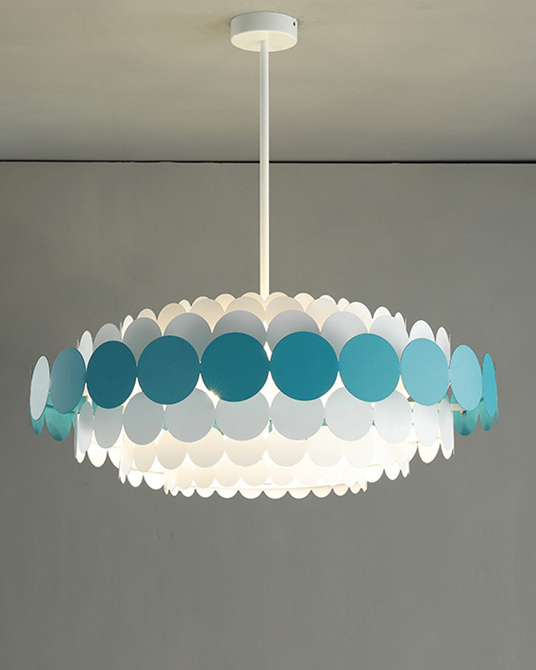 Scandinavian Scalloped Chandelier