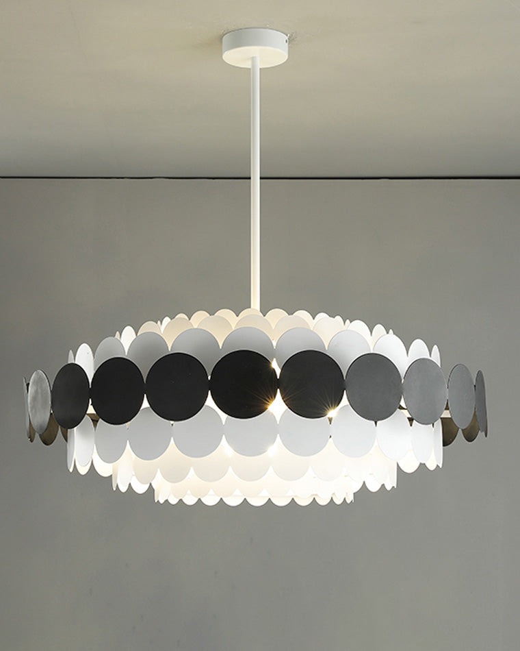 Scandinavian Scalloped Chandelier