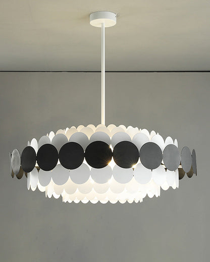 Scandinavian Scalloped Chandelier