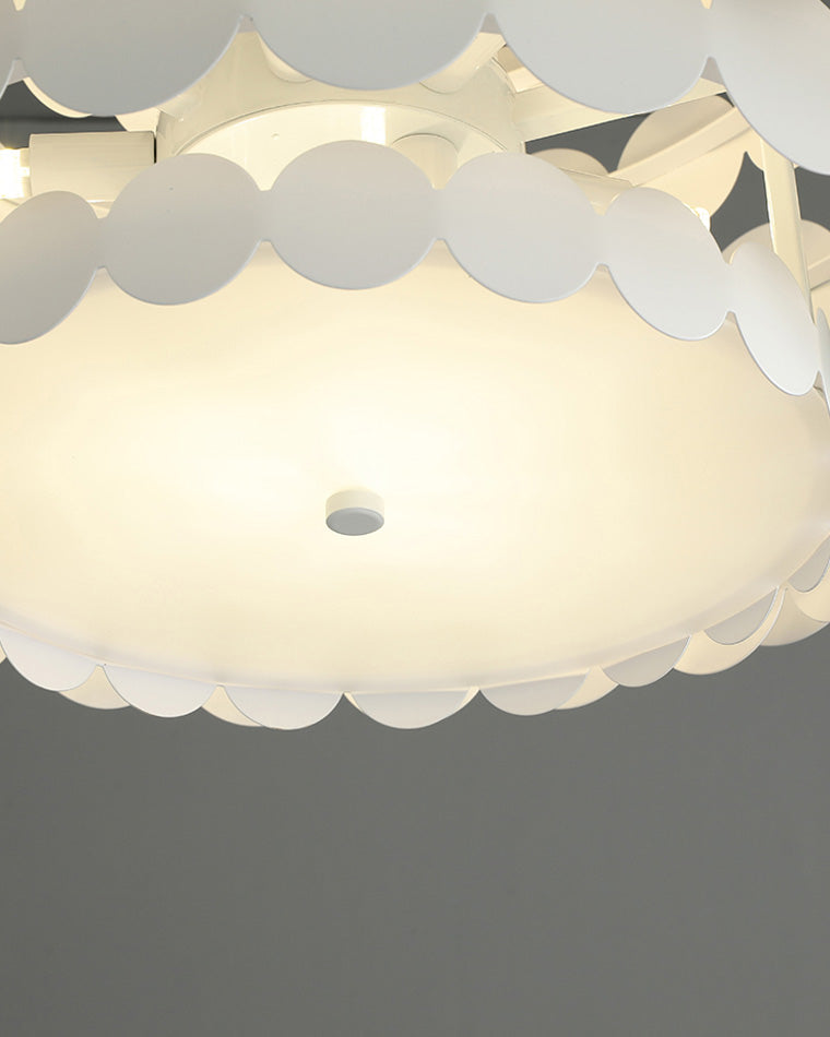 Scandinavian Scalloped Chandelier