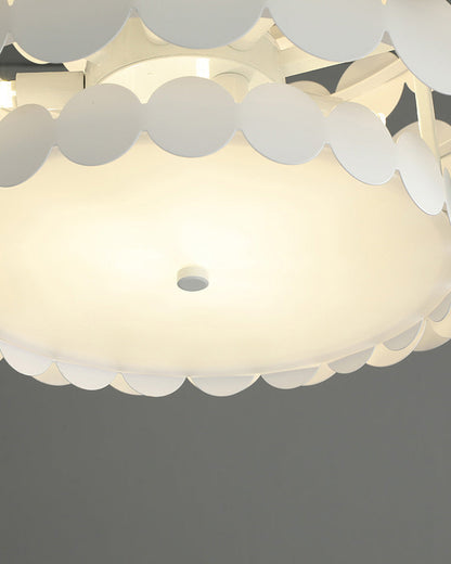 Scandinavian Scalloped Chandelier