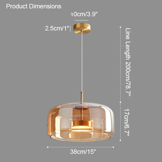 Suspension en Verre Soufflé AstraDrum