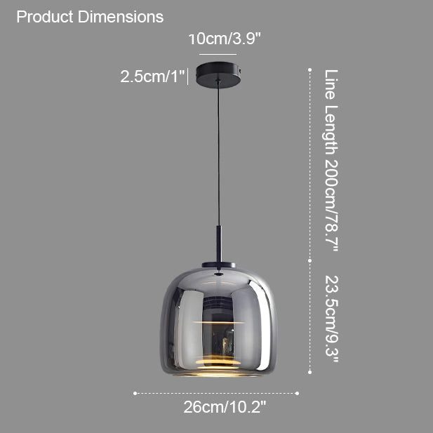 Suspension en Verre Soufflé AstraDrum