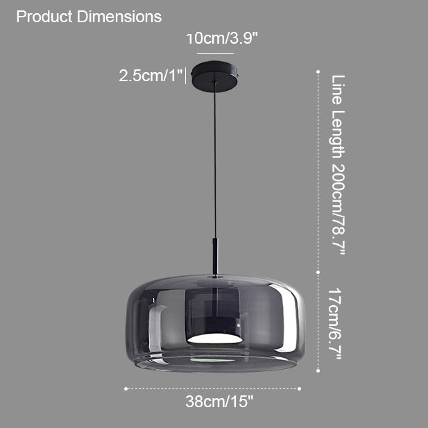 Suspension en Verre Soufflé AstraDrum