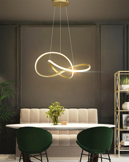 Infinity Ribbon Chandelier