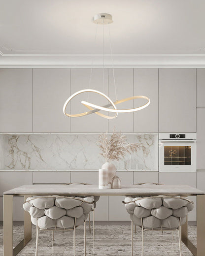 Infinity Ribbon Chandelier