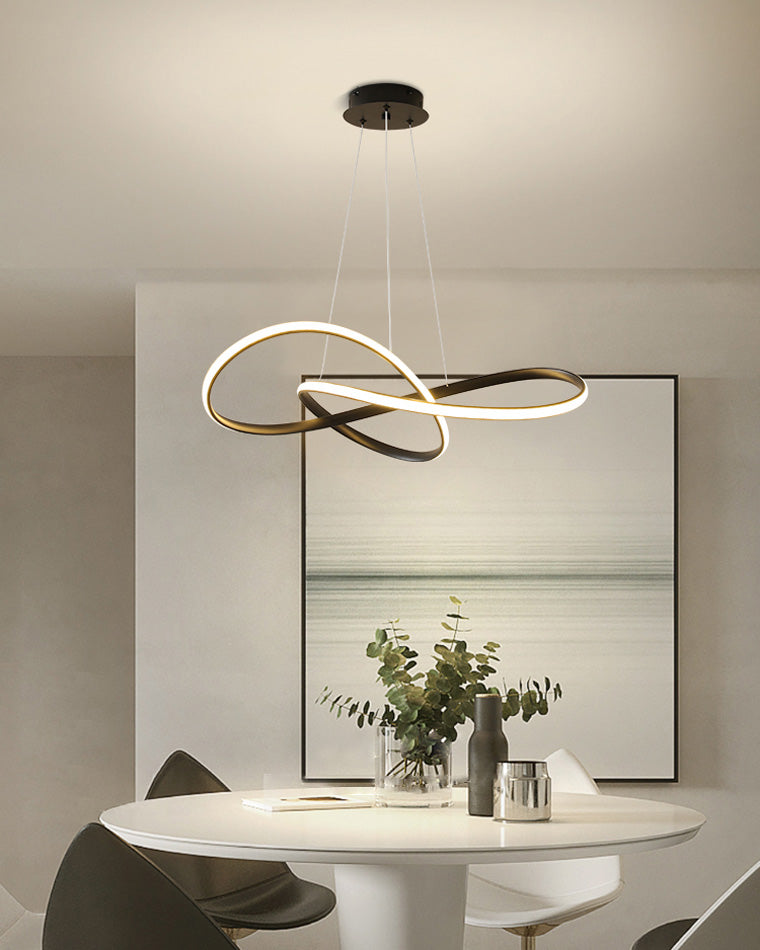 Infinity Ribbon Chandelier