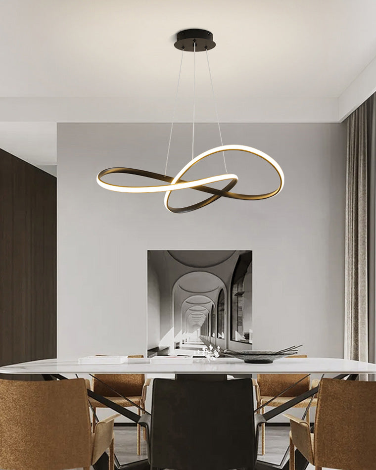 Infinity Ribbon Chandelier
