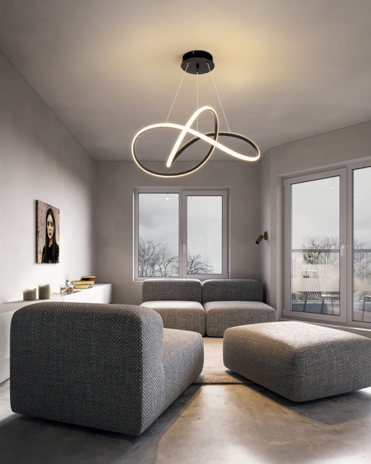 Infinity Ribbon Chandelier