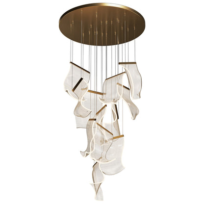 Brass Breeze Chandelier