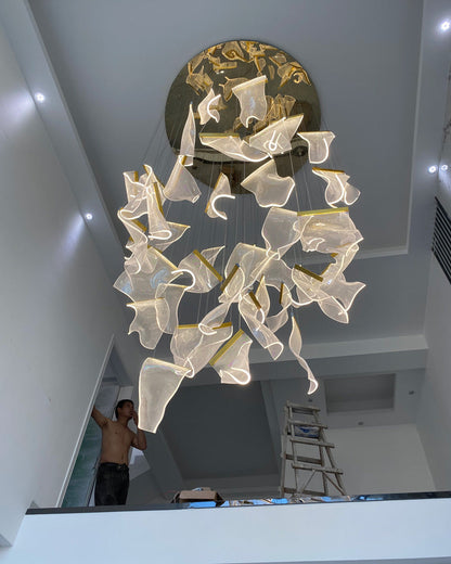 Brass Breeze Chandelier