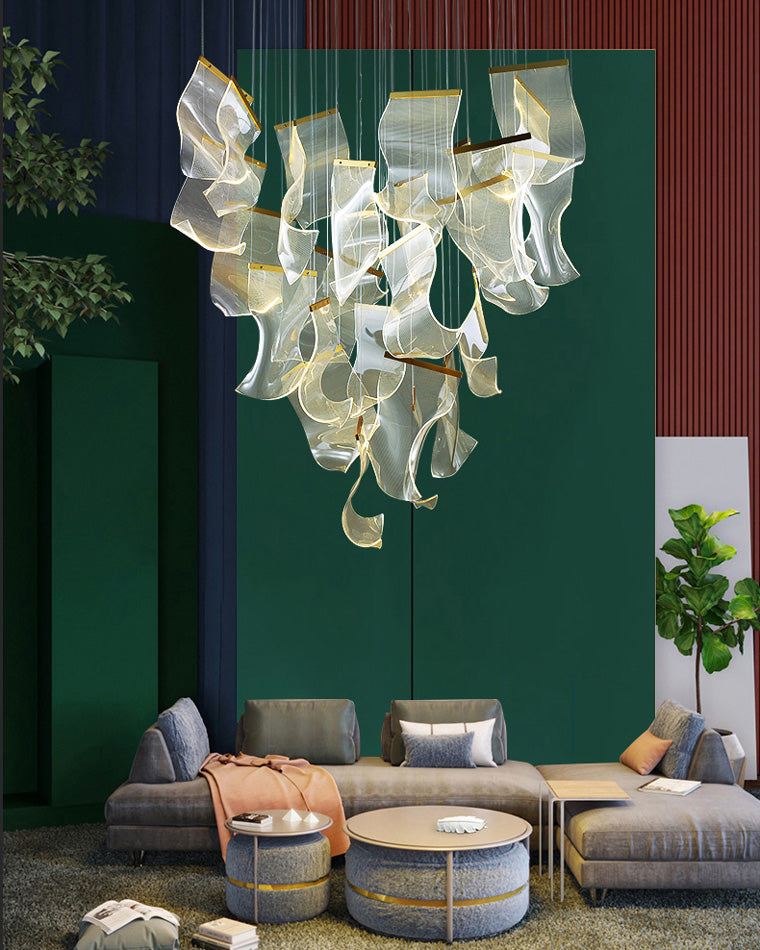Brass Breeze Chandelier