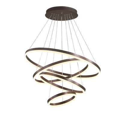 LED Ring Chandelier - Cascading Elegance